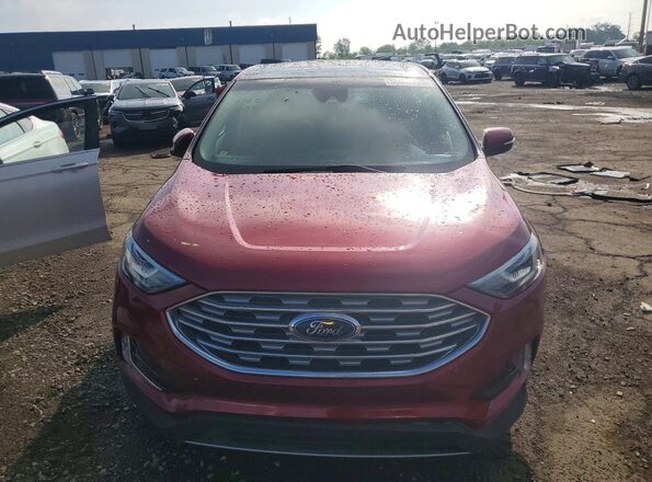 2FMPK4J98KBC34252 2019 FORD EDGE Red 