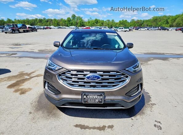 2FMPK4J98KBC45347 2019 FORD EDGE Gray Вид спереду