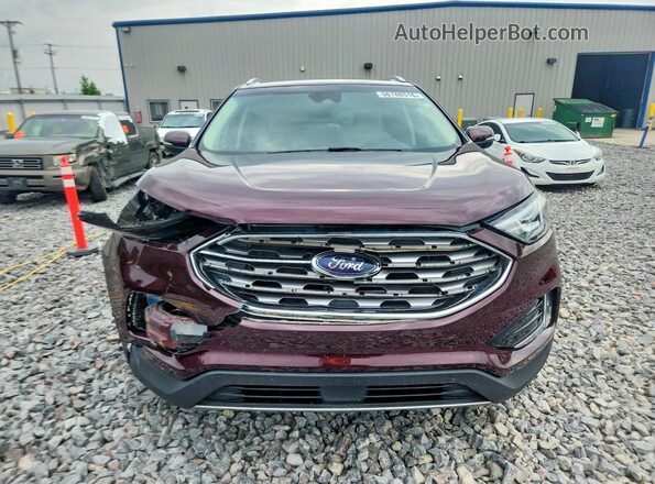 2FMPK4J98LBA81227 2020 FORD EDGE Темно-бордовый Вид спереди