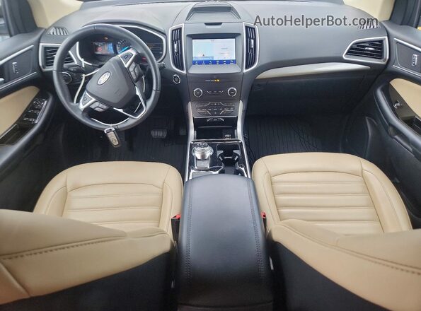 2FMPK4J98LBA81227 2020 FORD EDGE Темно-бордовый Вид панели приборов