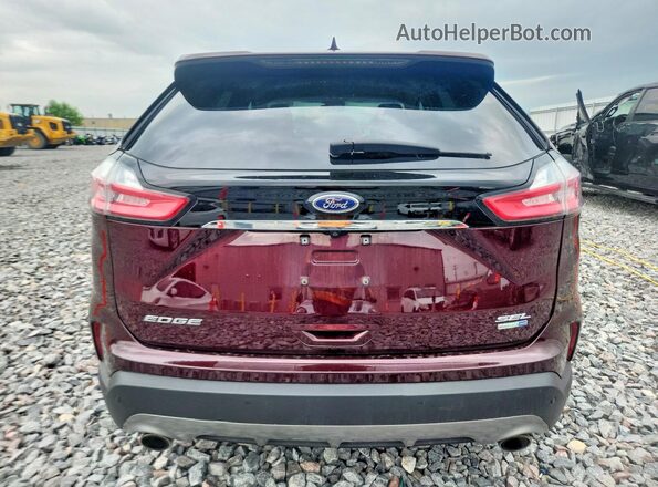 2FMPK4J98LBA81227 2020 FORD EDGE Темно-бордовый Вид сзади