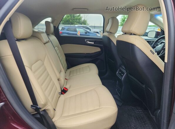 2FMPK4J98LBA81227 2020 FORD EDGE Темно-бордовый Вид задней части салона