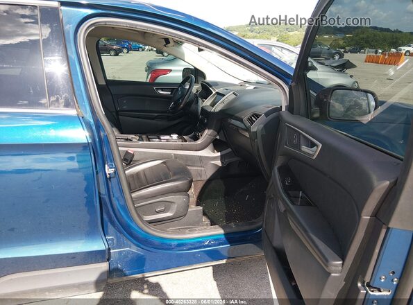 2FMPK4J98LBB06403 2020 FORD EDGE Blue Front interior view