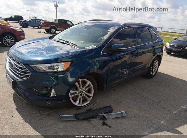 2FMPK4J98LBB06403 2020 FORD EDGE Blue Front left