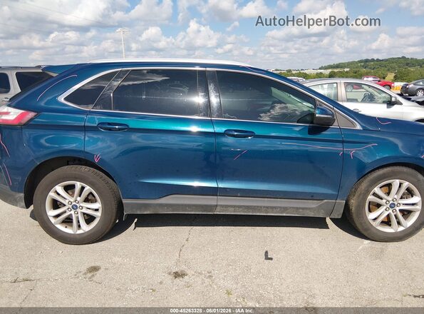 2FMPK4J98LBB06403 2020 FORD EDGE Blue 360 interior view