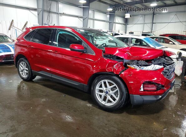 2FMPK4J98MBA19117 2021 FORD EDGE Red Передня права чверть