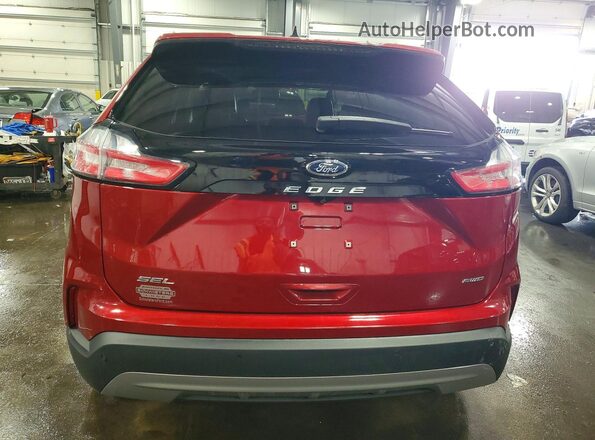 2FMPK4J98MBA19117 2021 FORD EDGE Red Вид ззаду