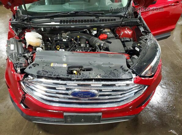 2FMPK4J98MBA19117 2021 FORD EDGE Red Вид задньої частини салону