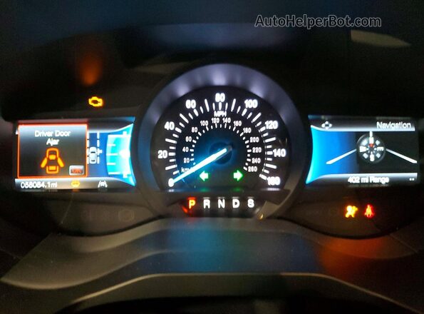 2FMPK4J98MBA19117 2021 FORD EDGE Red Вид щитка приладів