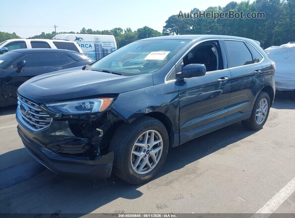 2FMPK4J98NBA29227 2022 FORD EDGE Black წინა მარცხენა ხედი სამი მეოთხედიდან