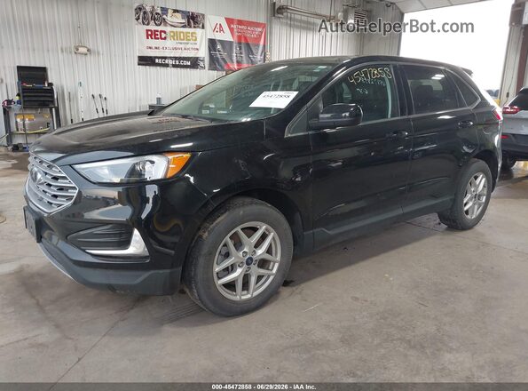 2FMPK4J98NBA87323 2022 FORD EDGE Black Առջևի ձախ երեք քառորդ տեսարան