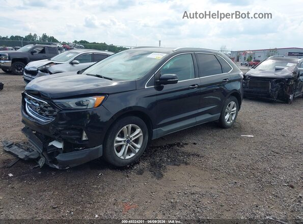 2FMPK4J99KBB23483 2019 FORD EDGE Black Передня ліва чверть