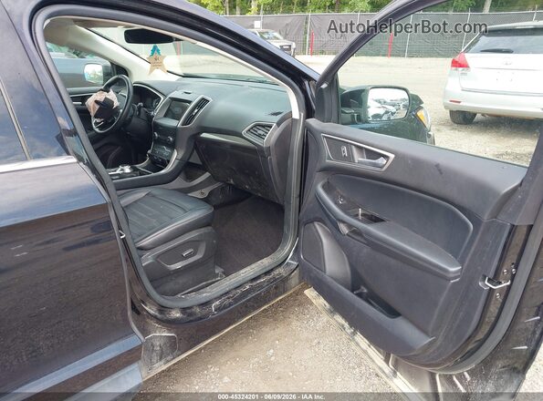 2FMPK4J99KBB23483 2019 FORD EDGE Black Вид салону спереду