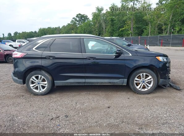 2FMPK4J99KBB23483 2019 FORD EDGE Black Вид щитка приладів