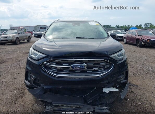 2FMPK4J99KBB23483 2019 FORD EDGE Black Вид панелі приладів