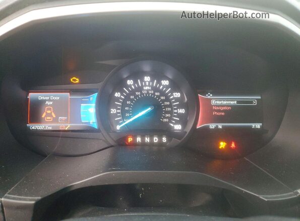 2FMPK4J99KBC45471 2019 FORD EDGE Red Widok zestawu wskaźników