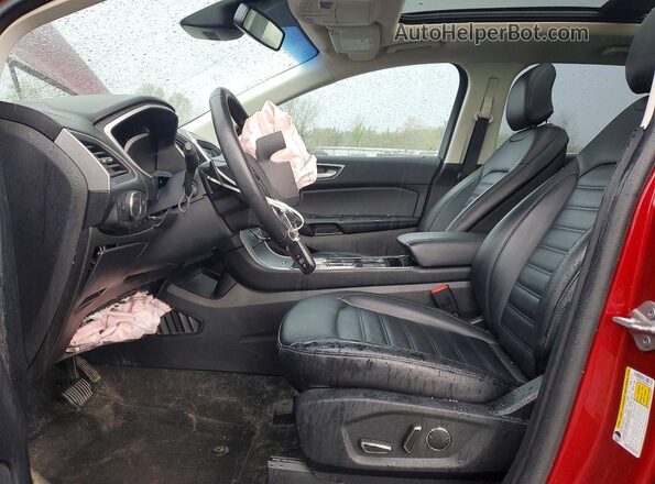2FMPK4J99KBC45471 2019 FORD EDGE Red Widok wnętrza z przodu