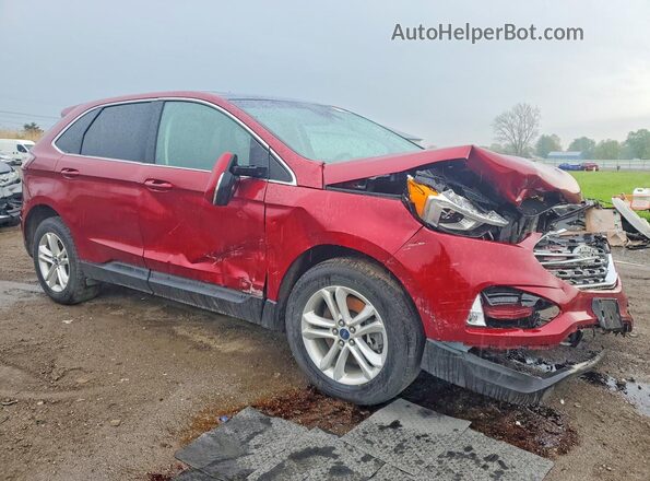 2FMPK4J99KBC45471 2019 FORD EDGE Red Przód prawy