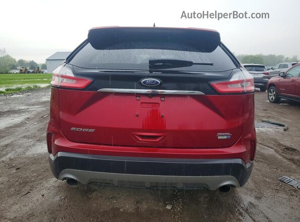 2FMPK4J99KBC45471 2019 FORD EDGE Red Widok z tyłu
