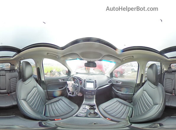 2FMPK4J99KBC45471 2019 FORD EDGE Red Widok wnętrza 360 stopni