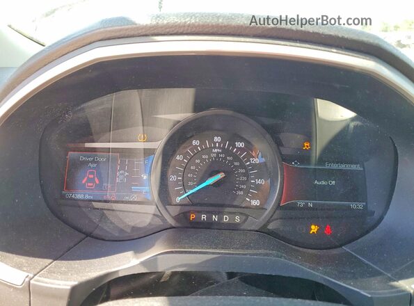 2FMPK4J99LBA07136 2020 FORD EDGE Silver ხელსაწყოთა პანელის ხედი
