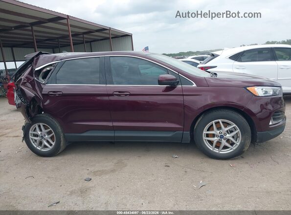 2FMPK4J99MBA01824 2021 FORD EDGE Бордовый Вид щитка приборов