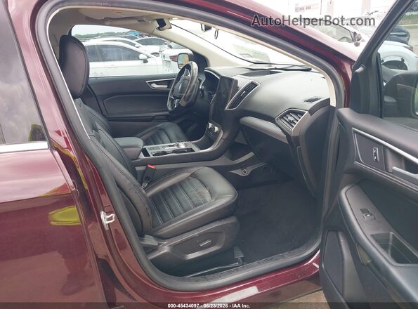 2FMPK4J99MBA01824 2021 FORD EDGE Бордовый Вид салона спереди