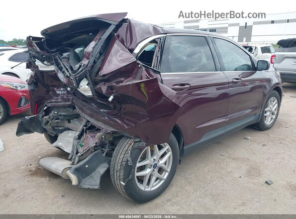 2FMPK4J99MBA01824 2021 FORD EDGE Бордовый Задняя правая четверть