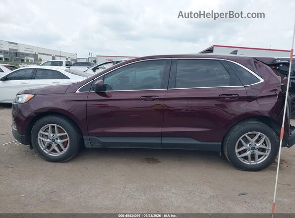 2FMPK4J99MBA01824 2021 FORD EDGE Бордовый Вид задней части салона