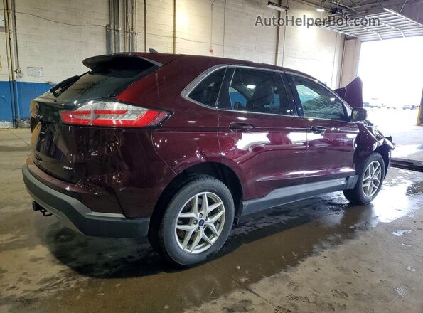 2FMPK4J99NBA42746 2022 FORD EDGE Maroon Rear right
