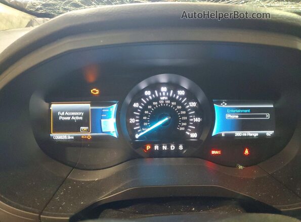 2FMPK4J99NBA42746 2022 FORD EDGE Maroon Instrument cluster view