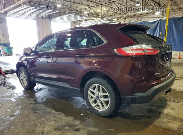 2FMPK4J99NBA42746 2022 FORD EDGE Maroon Rear left