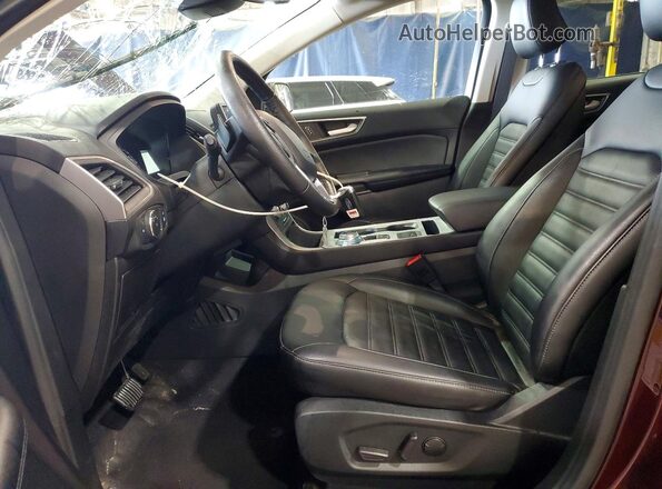 2FMPK4J99NBA42746 2022 FORD EDGE Maroon Front interior view