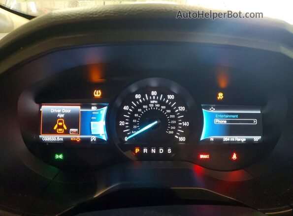 2FMPK4J99NBA50801 2022 FORD EDGE Серебряный Вид щитка приборов