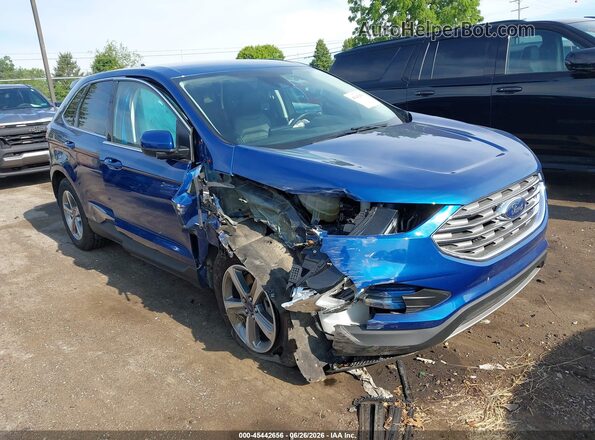 2FMPK4J99NBB09037 2022 FORD EDGE Blue Vista frontal