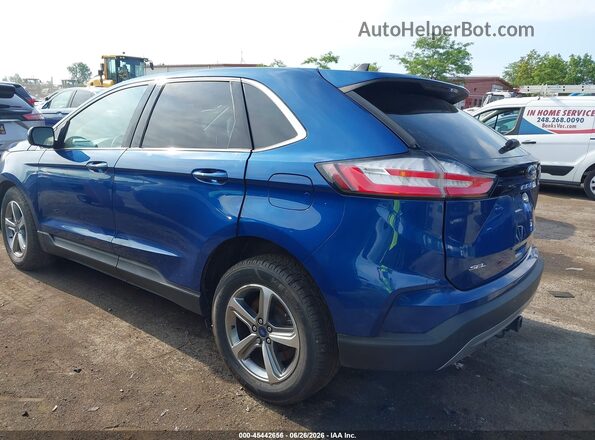 2FMPK4J99NBB09037 2022 FORD EDGE Blue Trasero izquierdo