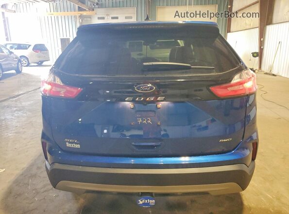 2FMPK4J99RBA86722 2024 FORD EDGE Blue უკანა ხედი