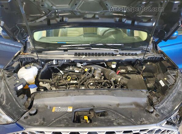 2FMPK4J99RBA86722 2024 FORD EDGE Blue ძრავის განყოფილების ხედი