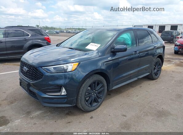 2FMPK4J99RBB25454 2024 FORD EDGE Синий Передняя левая четверть