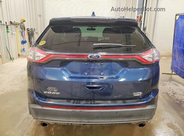 2FMPK4J9XHBB97097 2017 FORD EDGE Blue Vista trasera
