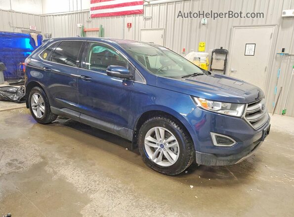 2FMPK4J9XHBB97097 2017 FORD EDGE Blue Delantero derecho