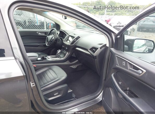 2FMPK4J9XHBC40269 2017 FORD EDGE Gray Widok wnętrza z przodu