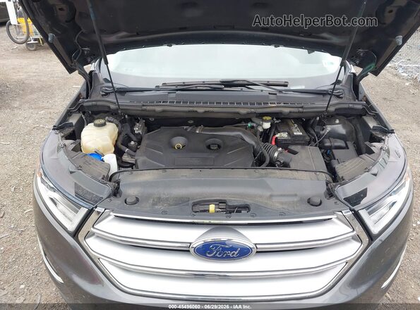 2FMPK4J9XHBC40269 2017 FORD EDGE Gray Widok z tyłu