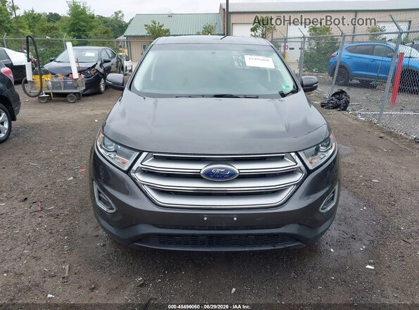 2FMPK4J9XHBC40269 2017 FORD EDGE Gray Widok wnętrza z tyłu