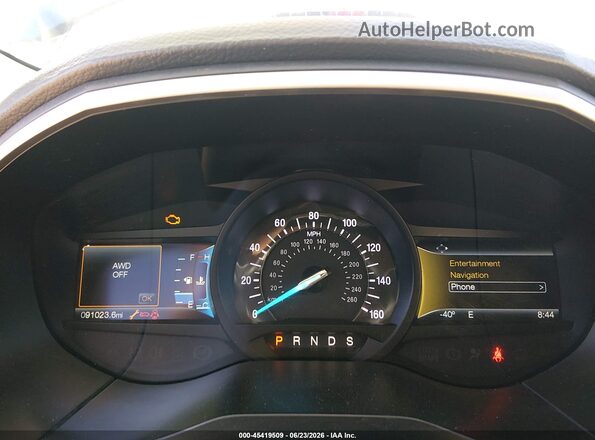 2FMPK4J9XJBC39970 2018 FORD EDGE Blue Widok tylnych siedzeń
