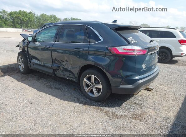 2FMPK4J9XKBB31799 2019 FORD EDGE Blue Задня ліва чверть