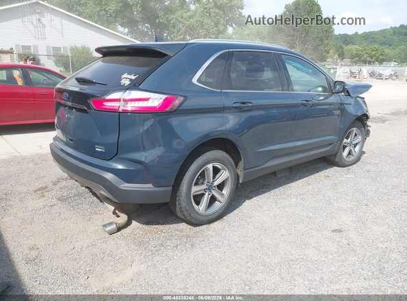 2FMPK4J9XKBB31799 2019 FORD EDGE Blue Задня права чверть