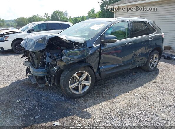 2FMPK4J9XKBB31799 2019 FORD EDGE Blue Передня ліва чверть