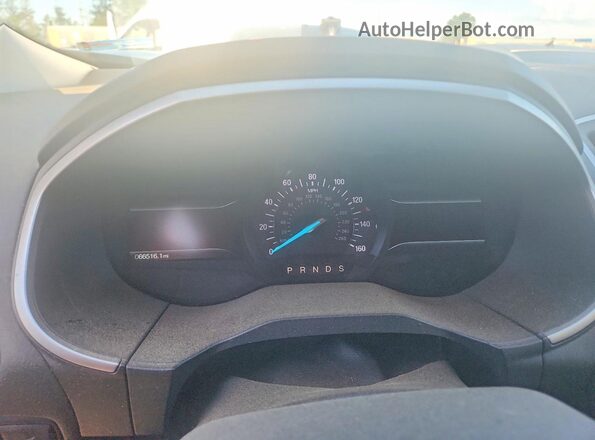 2FMPK4J9XKBB60929 2019 FORD EDGE Blue Вид щитка приладів