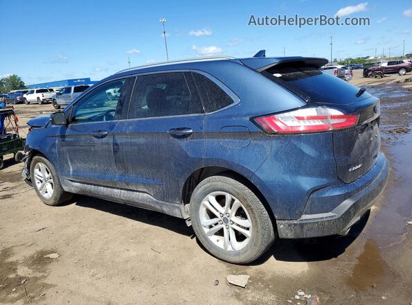 2FMPK4J9XKBB60929 2019 FORD EDGE Blue Задня ліва чверть